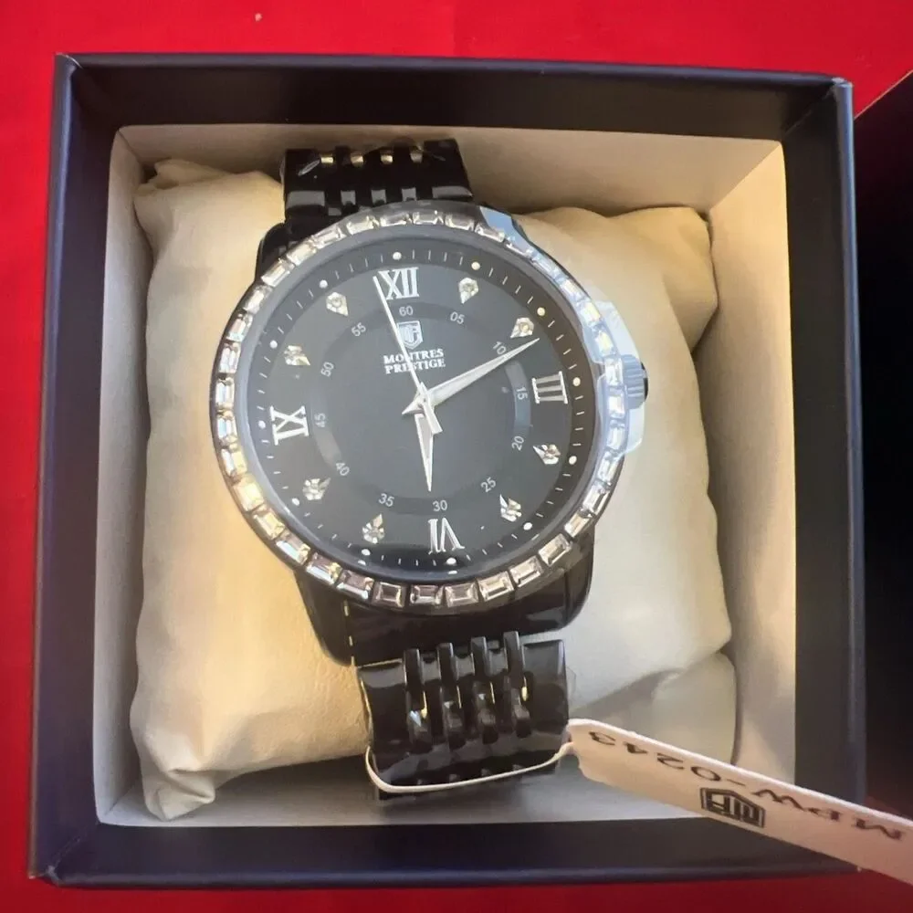 Invicta X Montres Prestige Men's Black Watch MPW-0243 NIB